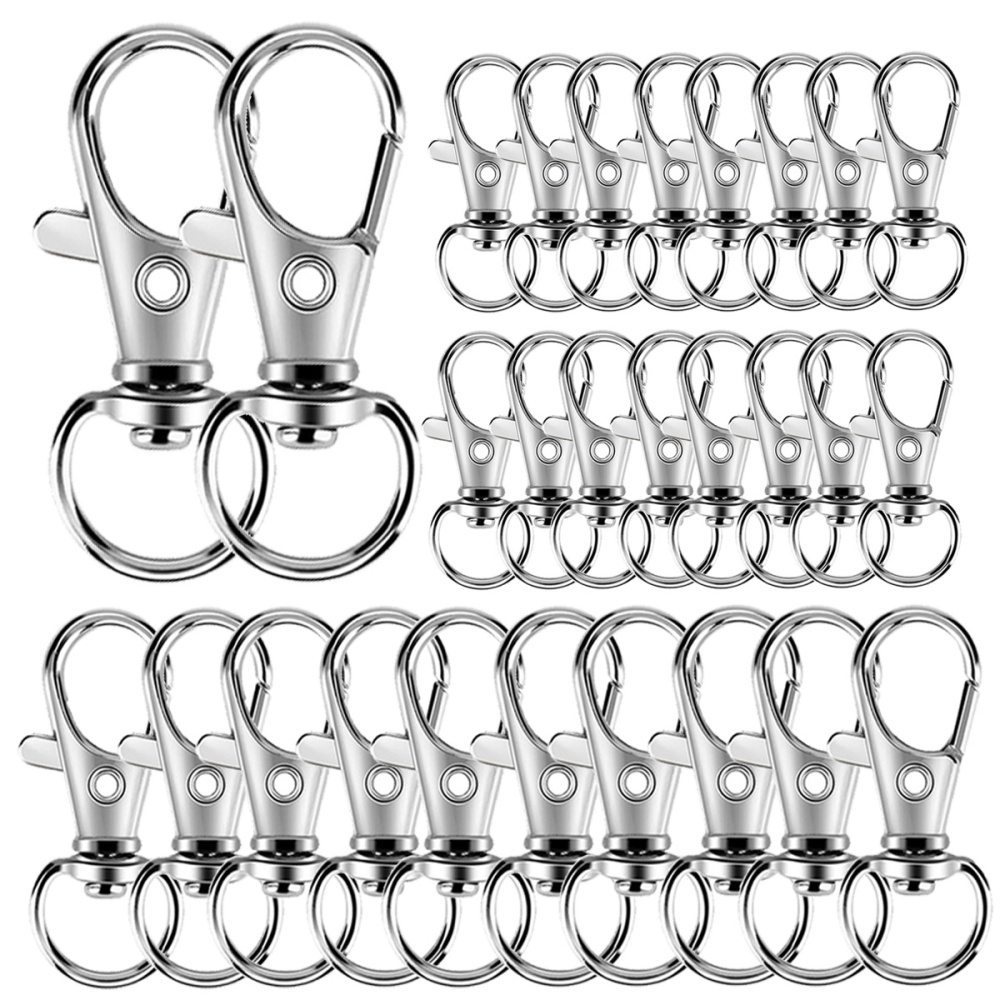 Jewelry Making Kit For Beginners - 25-200Pcs Metal Swivel Snap Hooks Lobster