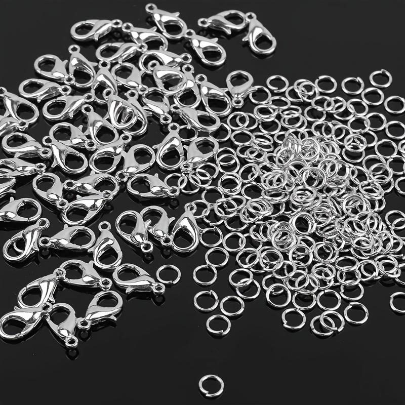 Jewelry Making Kit For Beginners - 1/2/300pcs Lobster Clasps Open Jump Rings