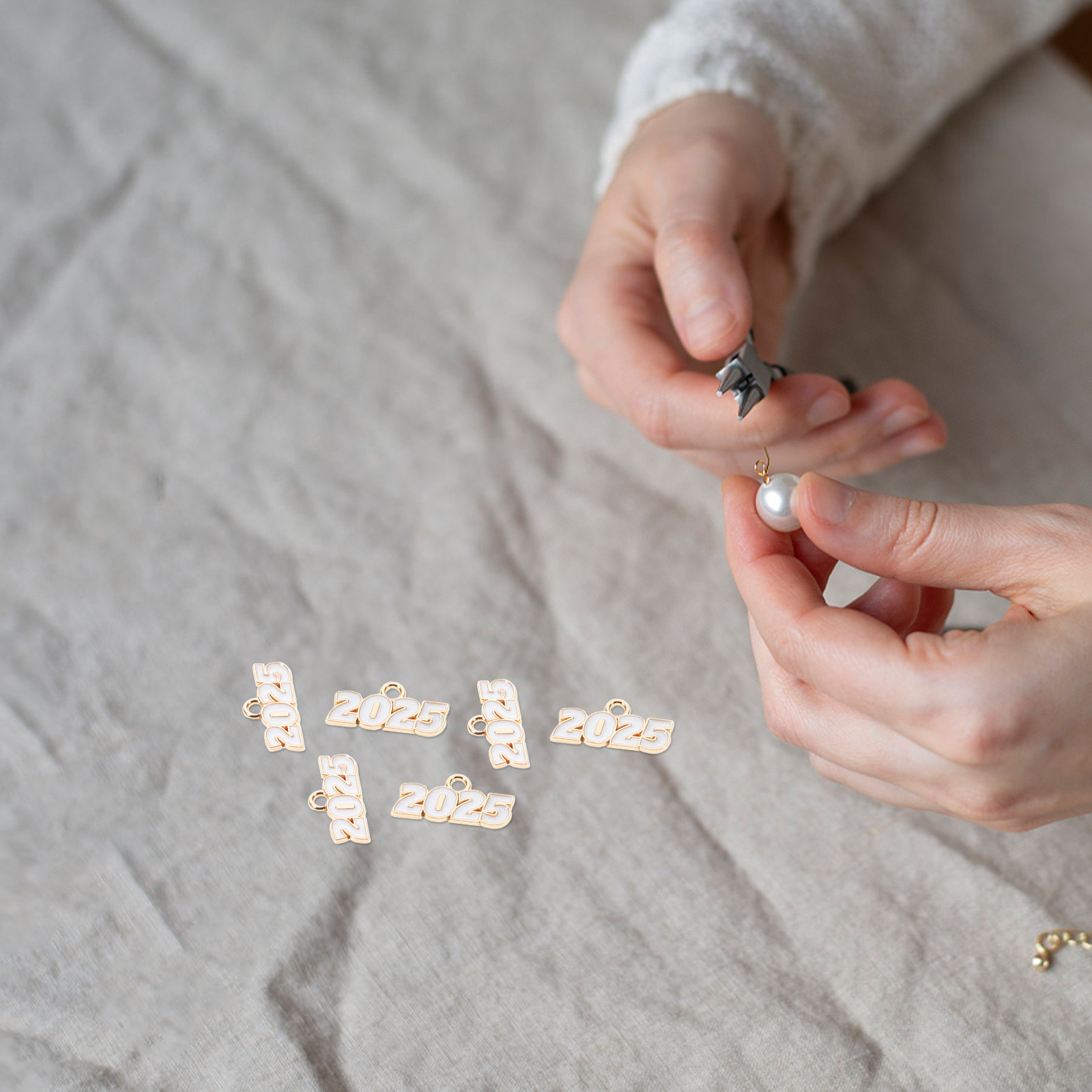 Jewelry Making Classes - 100Pcs Alloy Graduation Year Charm Pendants