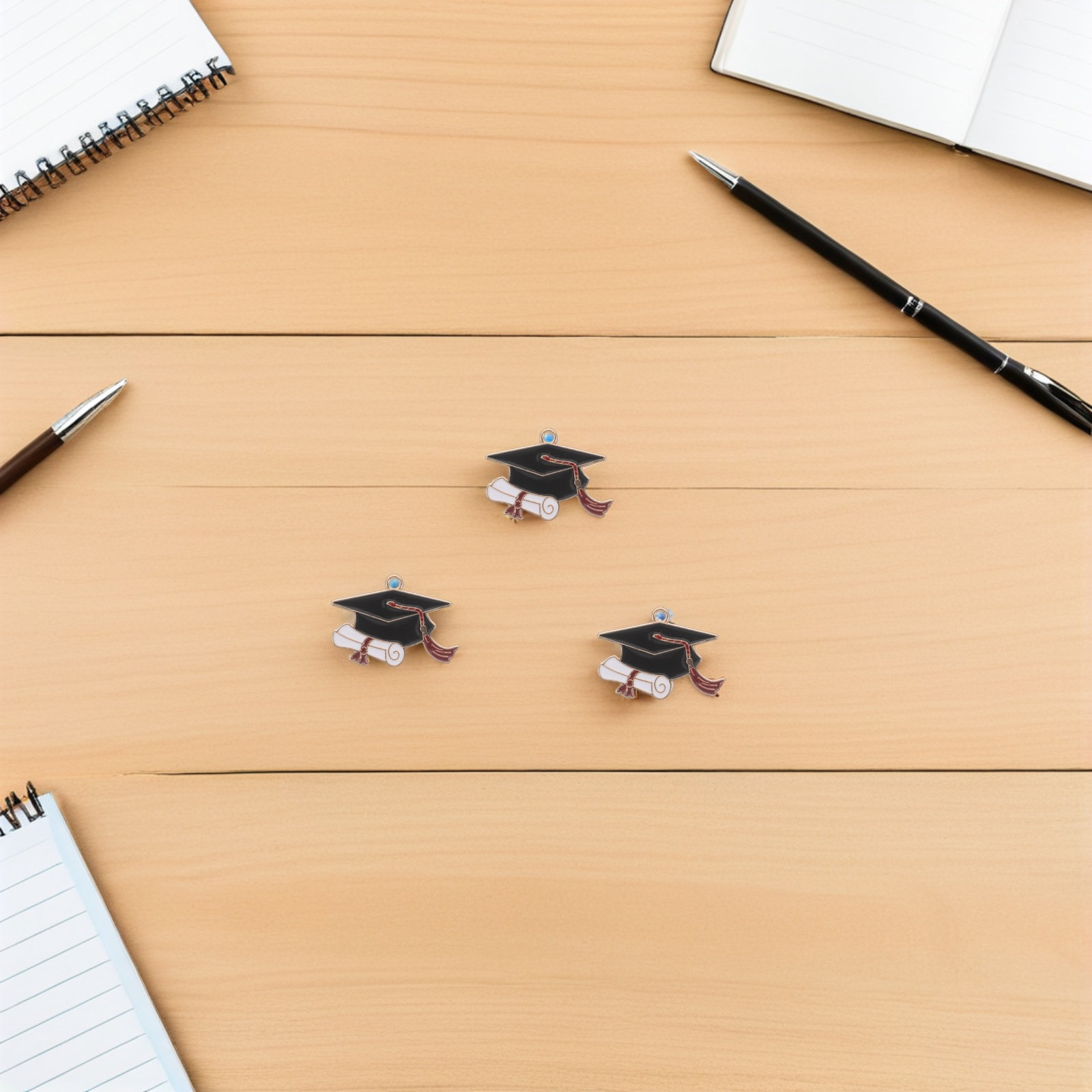 Jewelry Making Diploma - 50Pcs Grad Cap Charms Alloy Graduation