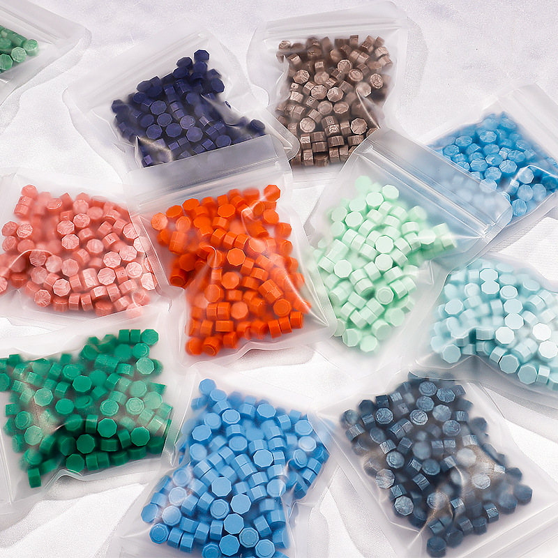 Jewelry Making Wax - 200pcs Octagonal Wax Seal Beads Small