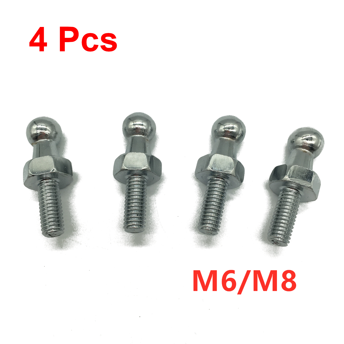 Eyepin Ball End - 4Pcs 10mm M8/M6 Universal Car Boot