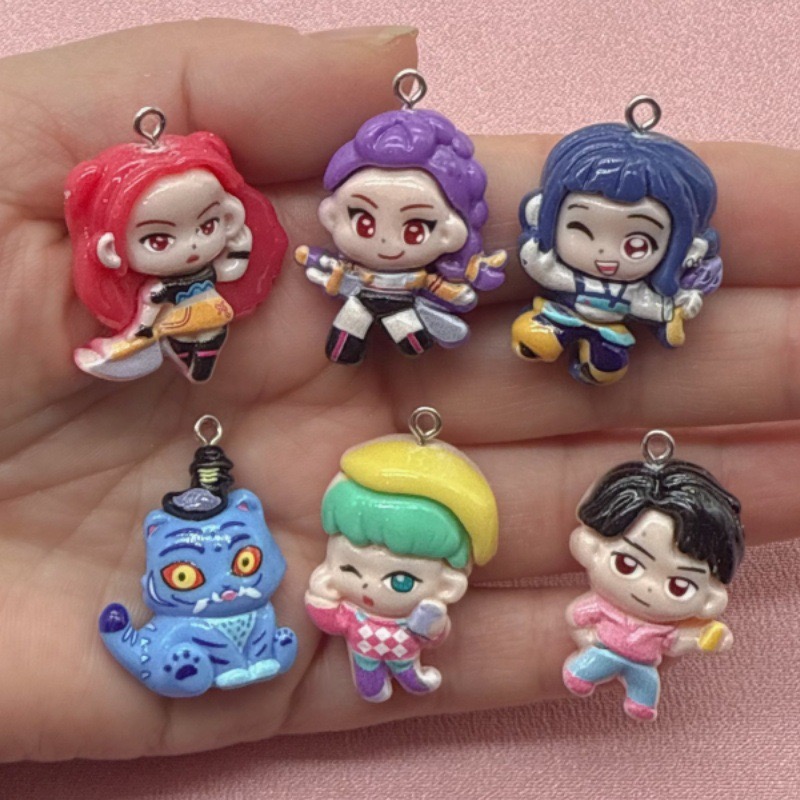 Jewelry Making Earrings - 10pcs resin cartoon pendant, DIY jewelry