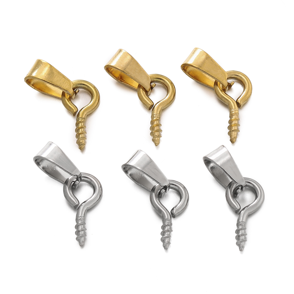 Jewelry Making Drill - 20pcs Stainless Steel Screw Eye Pins