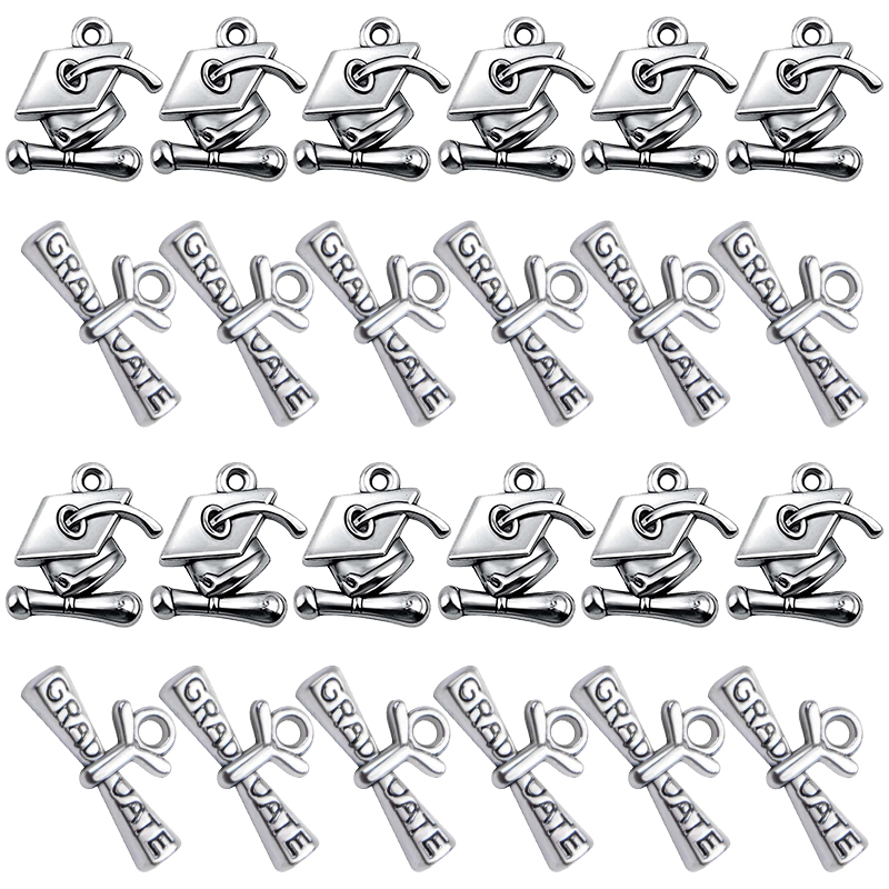 Jewelry Making Diploma - 14pcs Mixed Graduation Cap Graduation Hanging