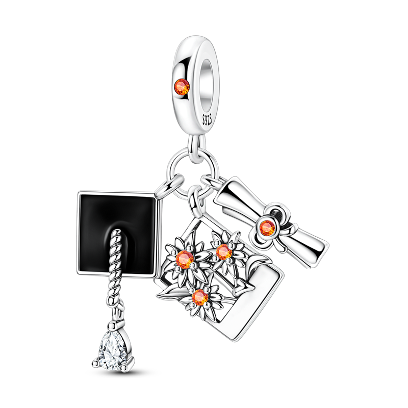 Jewelry Making Diploma - Grad Set Charms 925 Sterling Silver