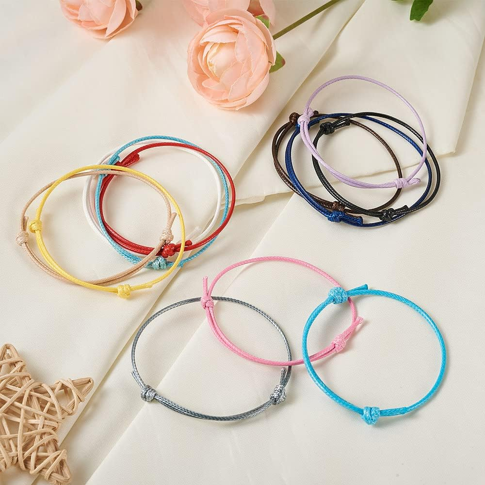 Jewelry Making Wax - 100Pcs Korean Waxed Polyester Cord Bracelet
