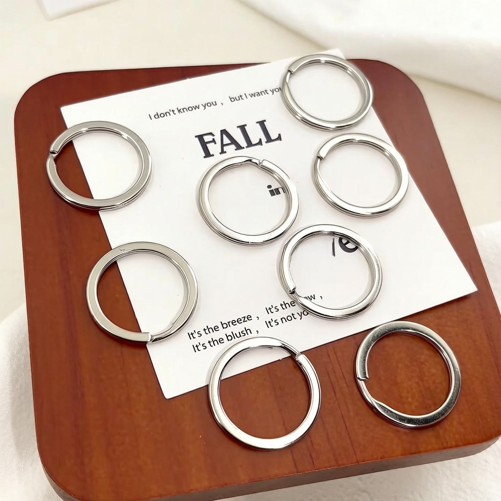 Jewelry Making Kit For Beginners - 10/20/100pcs Metal Key Rings 15-35mm Round