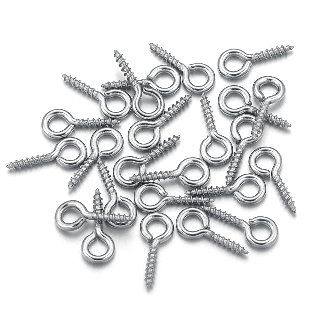 Jewelry Making Drill - 100pcs/lot Stainless Steel Mini Screw Eye
