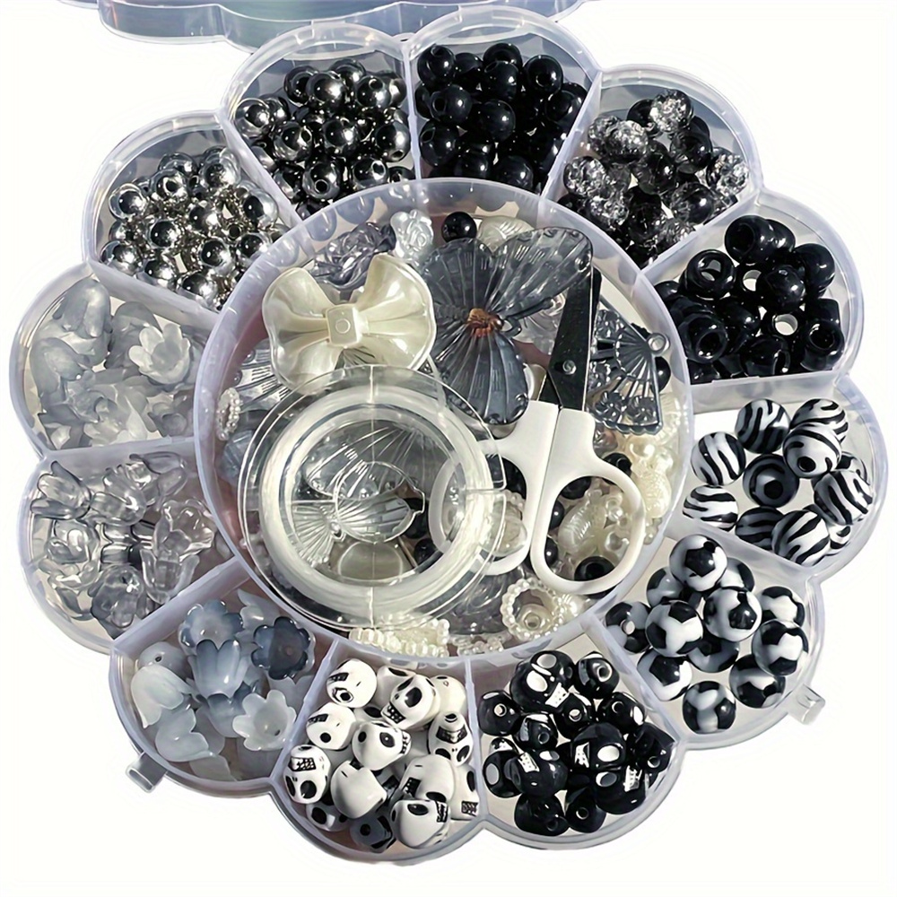 Jewelry Making Box - 13 grid 120g random flower boxed