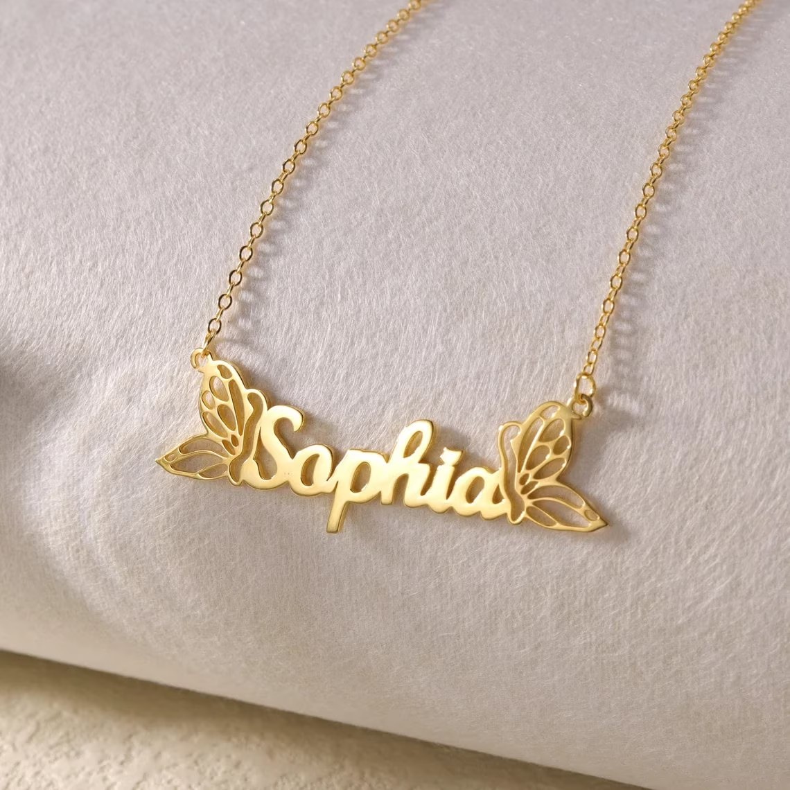 Jewelry Making For Kids - Custom Butterfly Name Necklace Women Girl