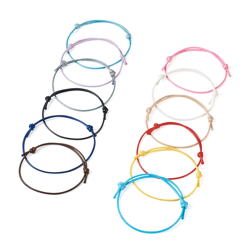 Jewelry Making Wax - 120Pcs 12 Colors Waxed Polyester Cord