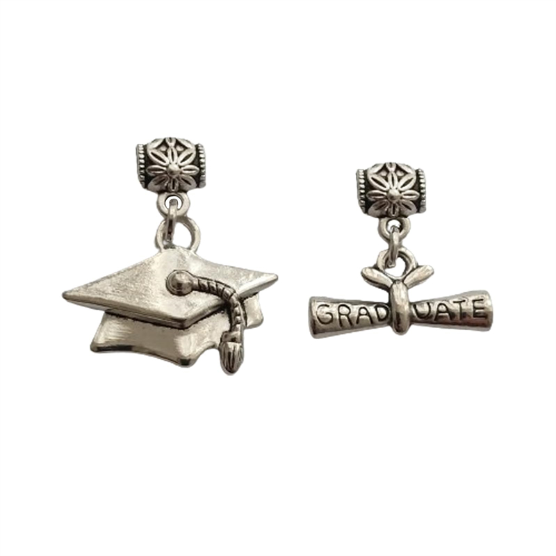 Jewelry Making Diploma - Graduation Hat Charms, Diploma Pendant, 2025