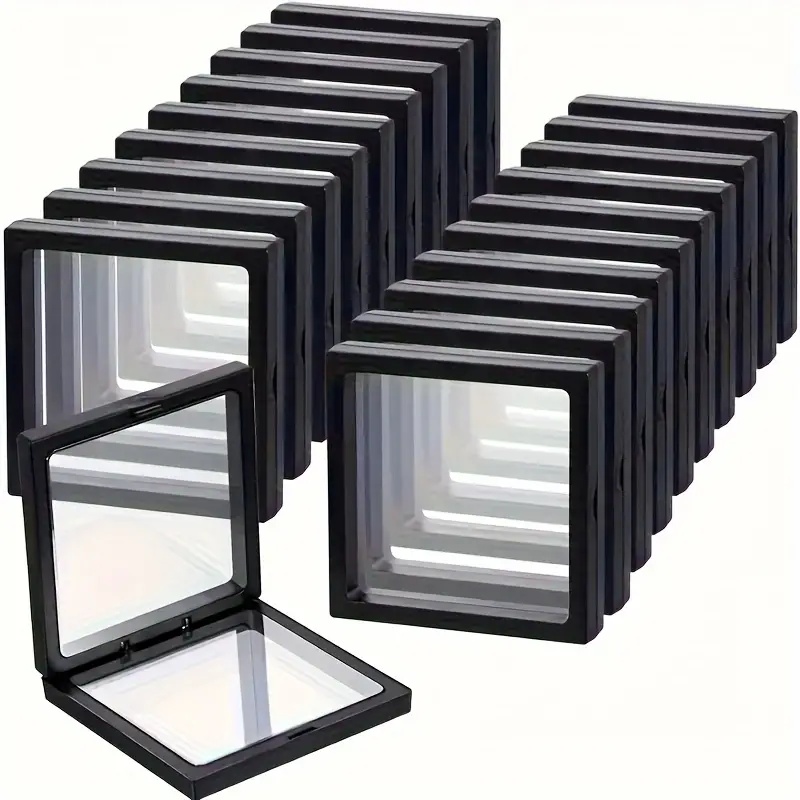 Jewelry Making Box - 20Pcs Clearview 3D Floating Display Cases