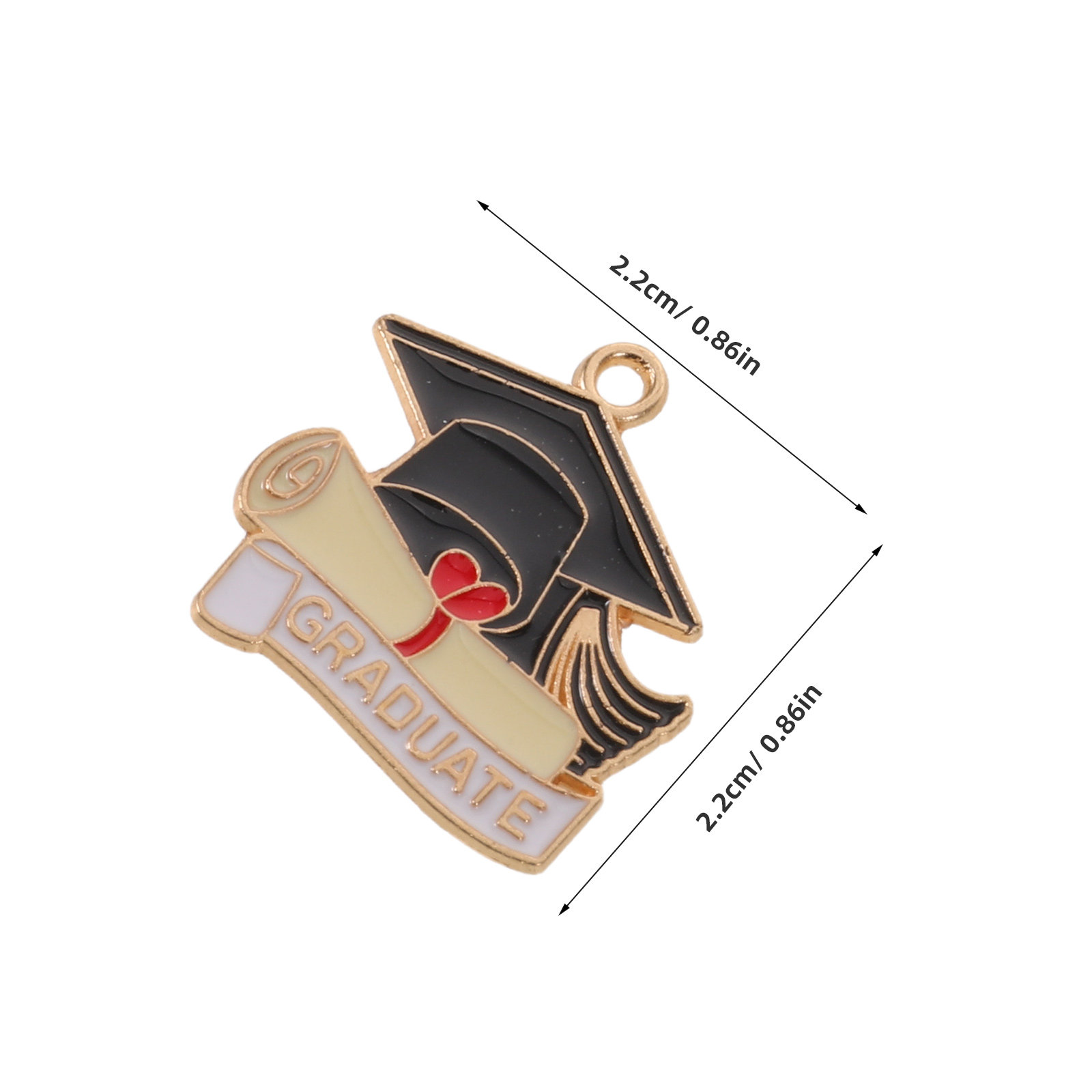 30Pcs Graduation Cap Pendant C - Jewelry Making Diploma recension och pris