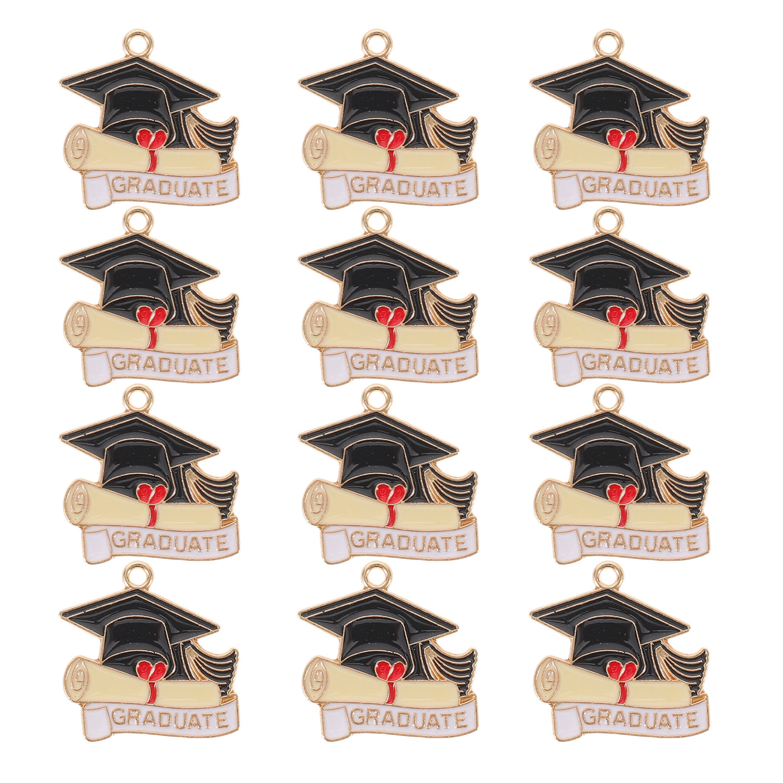 30Pcs Graduation Cap Pendant C - Jewelry Making Diploma recension och pris
