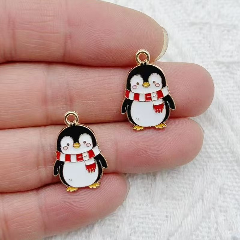 10pcs Cartoon Penguin Panda DI - Jewelry Making Pendants recension och pris