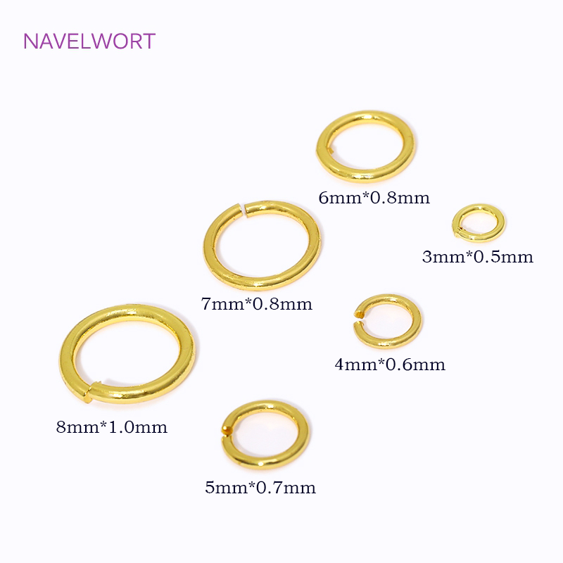 14K/18K Gold Plated Split Ring - Jewelry Making Kit For Beginners recension och pris