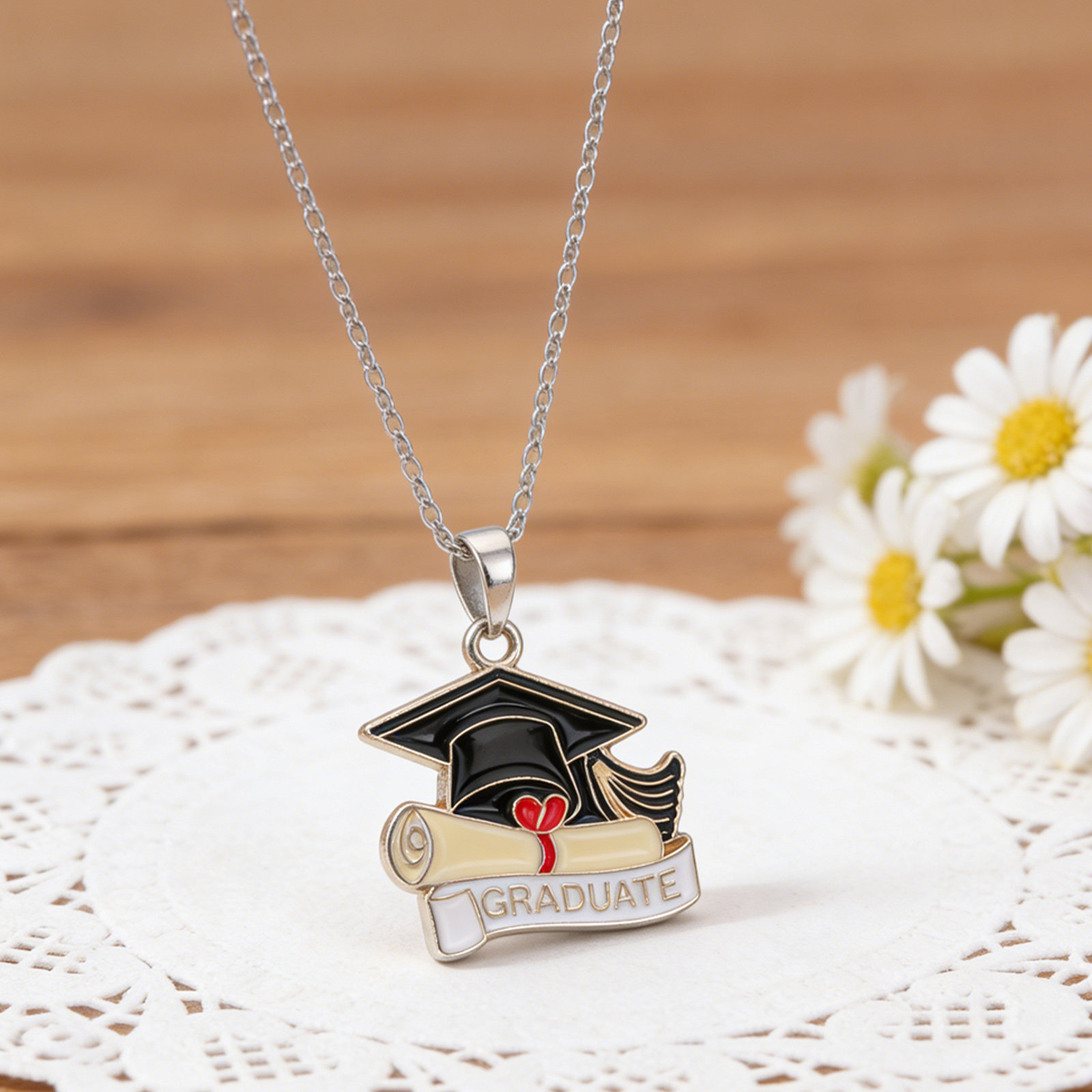 30Pcs Graduation Cap Pendant C - Jewelry Making Diploma recension och pris