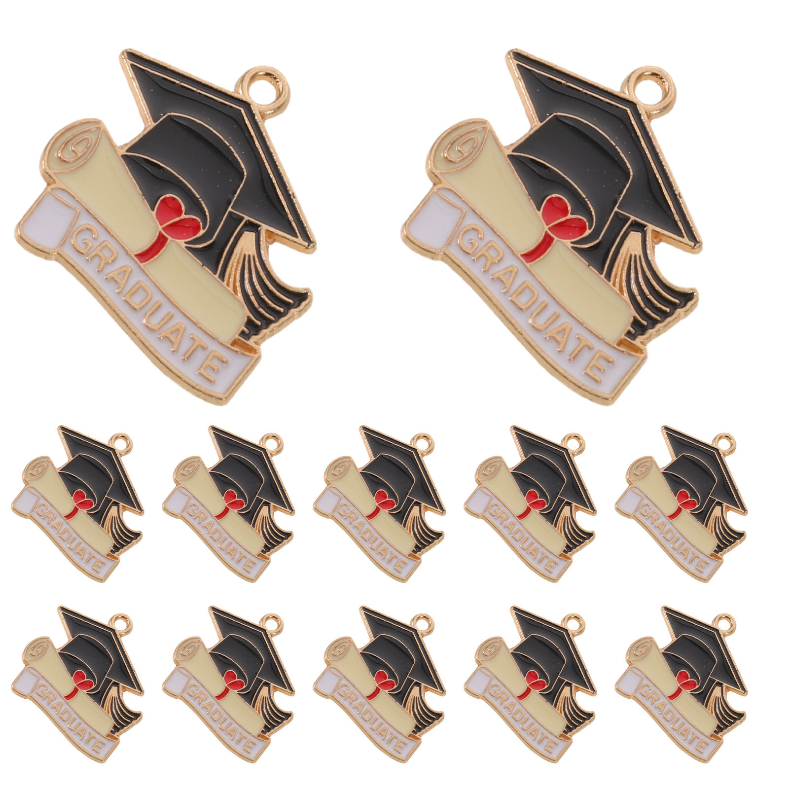 30Pcs Graduation Cap Pendant C - Jewelry Making Diploma recension och pris