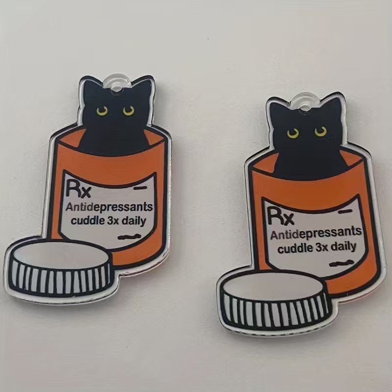 10pcs acrylic medicine cat pen - Jewelry Making Earrings recension och pris
