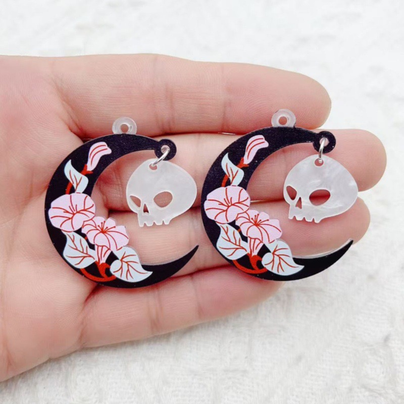 10pcs Halloween Acrylic Ghost  - Jewelry Making Earrings recension och pris