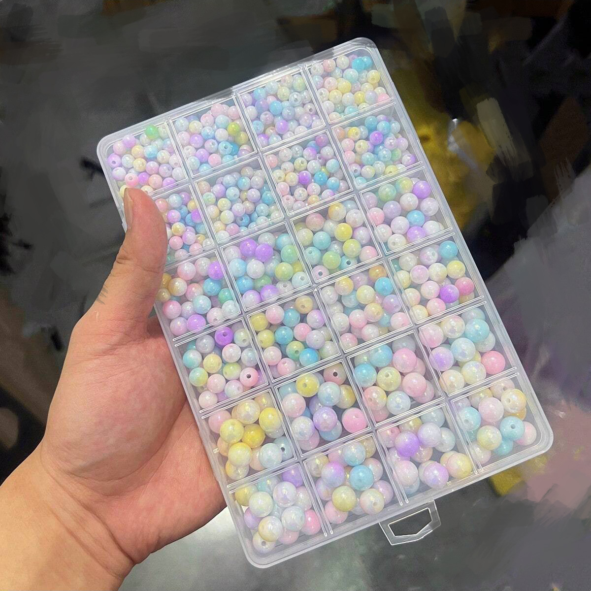 800pcs/24 grid set box 6mm/8mm - Jewelry Making Box recension och pris