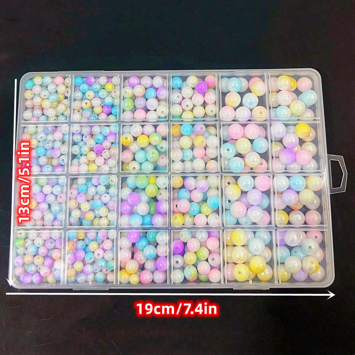800pcs/24 grid set box 6mm/8mm - Jewelry Making Box recension och pris