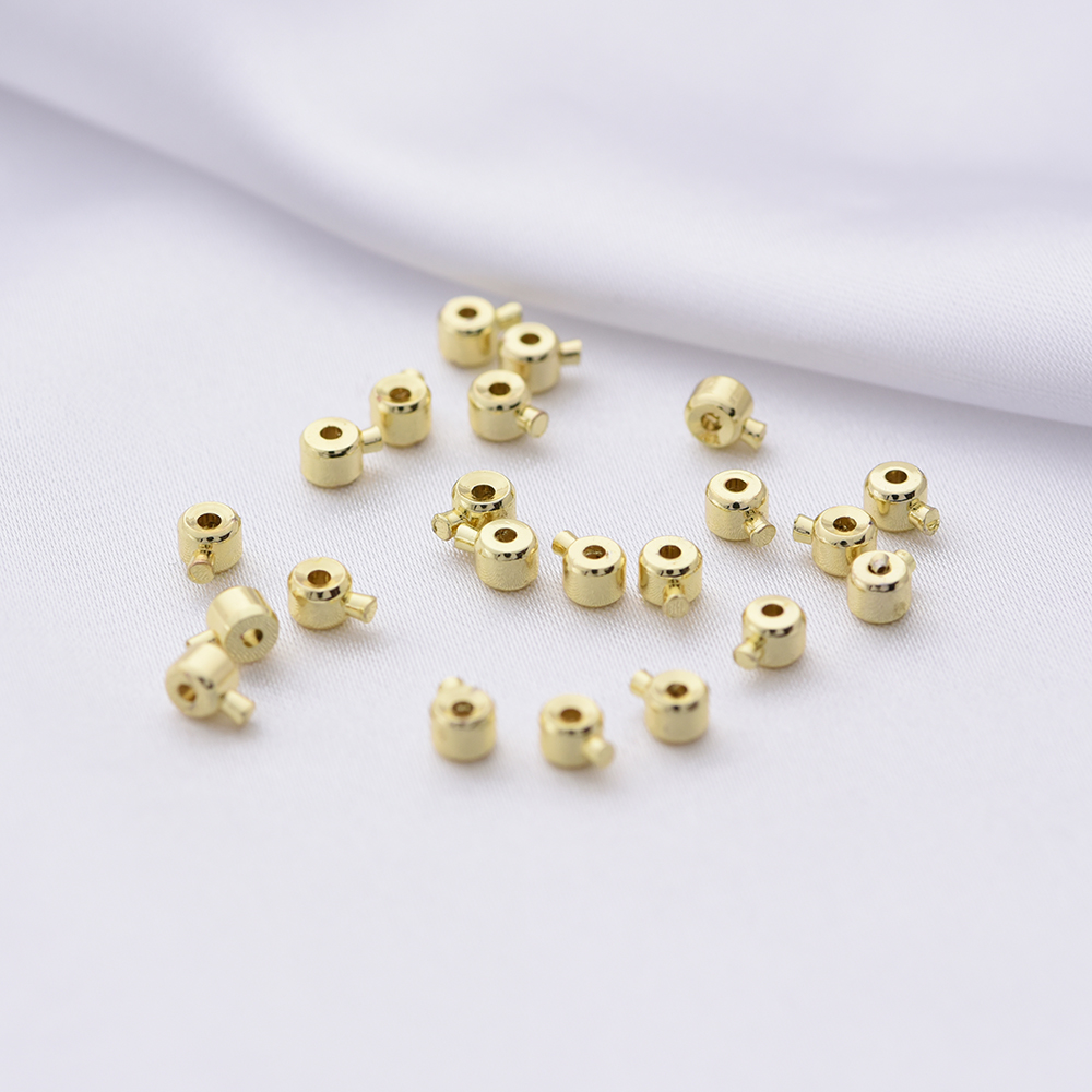14K Gold Plated  Ball End Cap  - Eyepin Ball End recension och pris