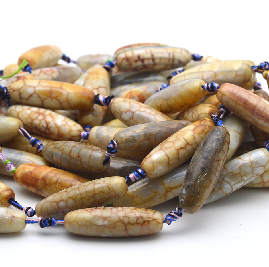 Natural Stone Colourful Big Ag - Jewelry Making Store recension och pris
