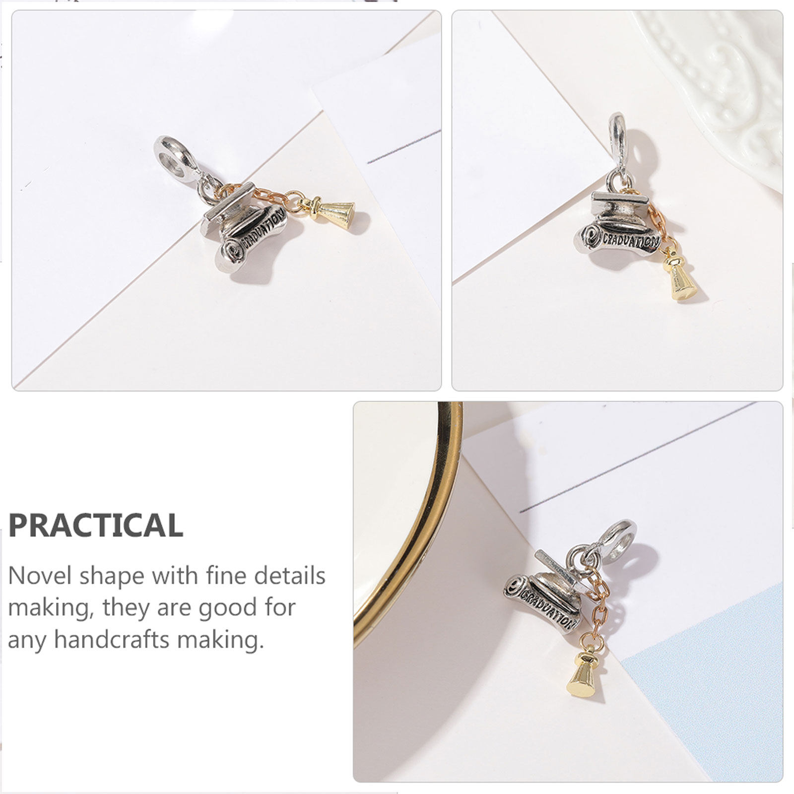 6Pcs Graduation DIY Pendant Al - Jewelry Making Diploma recension och pris