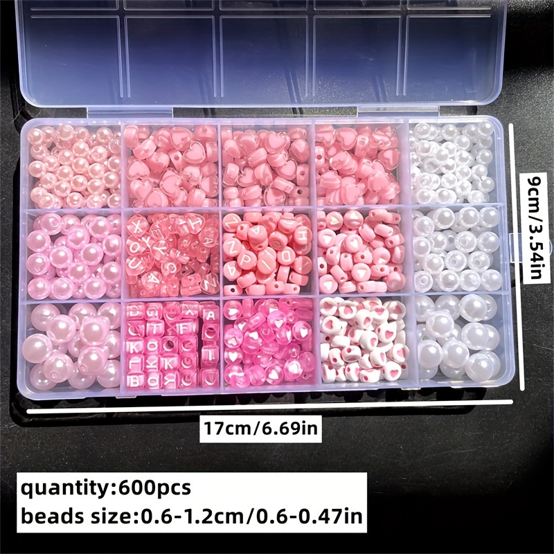 10-piece pink alphabet box, ac - Jewelry Making Box recension och pris