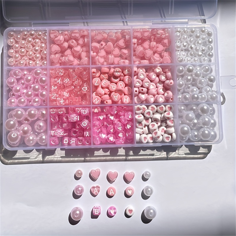 10-piece pink alphabet box, ac - Jewelry Making Box recension och pris
