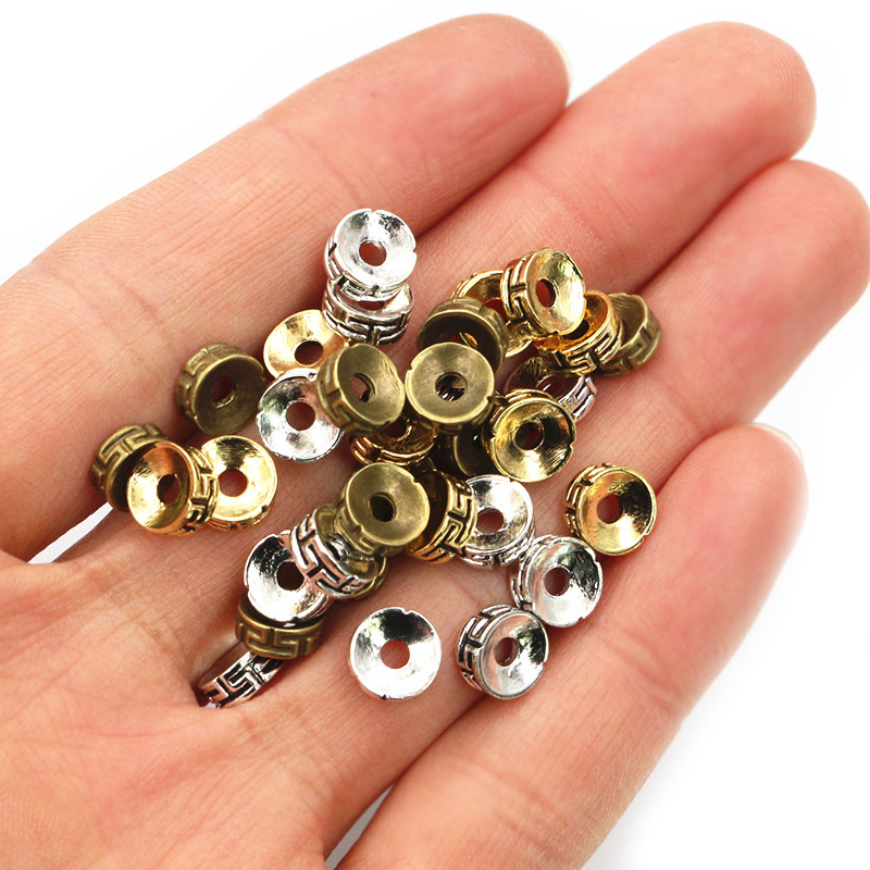 50pcs 7.5x3mm Spacer Beads Bro - Eyepin Ball End recension och pris