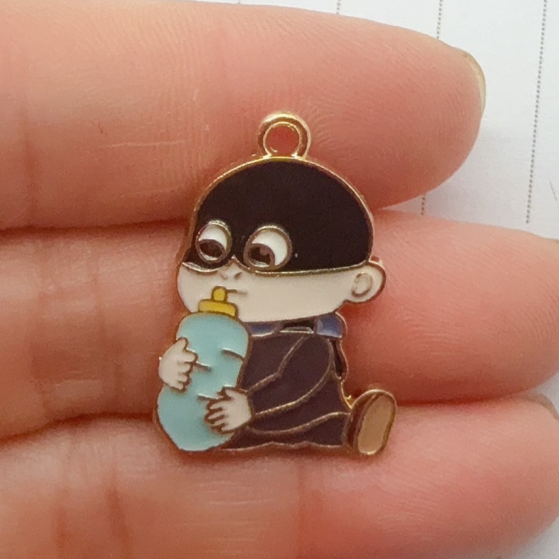 10pcs alloy drip oil cartoon p - Jewelry Making Earrings recension och pris
