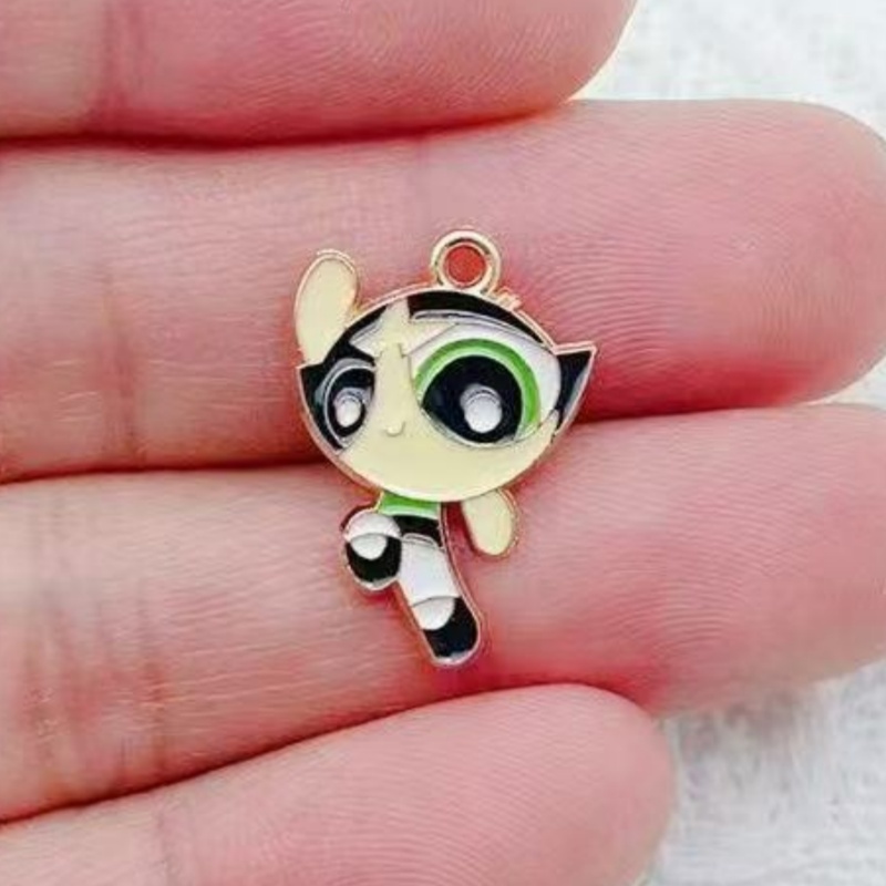 10pcs Alloy Oil-Dripping Carto - Jewelry Making Earrings recension och pris