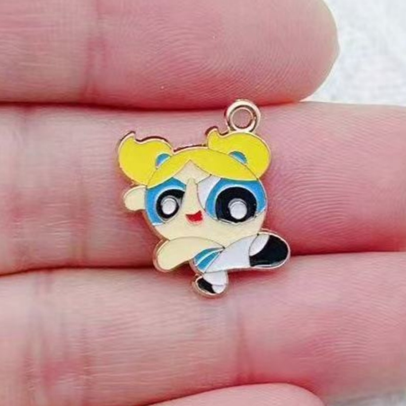 10pcs Alloy Oil-Dripping Carto - Jewelry Making Earrings recension och pris
