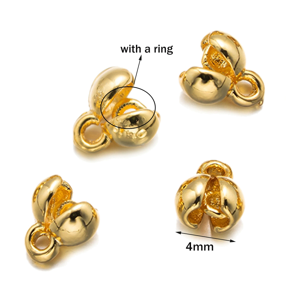 20pcs 18K Gold Plated Crimp En - Eyepin Ball End recension och pris