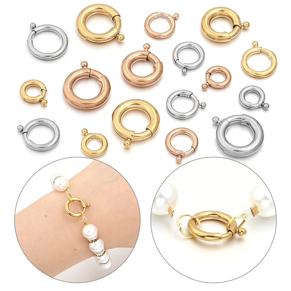 2pcs Stainless Steel Spring Cl - Jewelry Making Kit For Beginners recension och pris