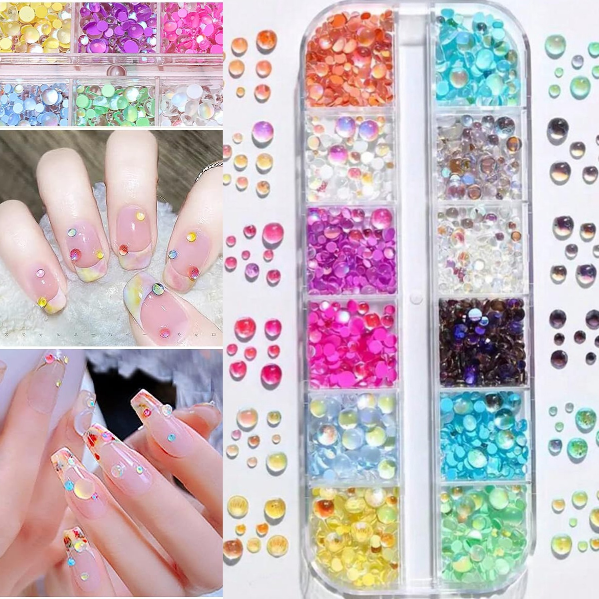 1Box Candy Color Mixed Size Me - Crystal Bead Mix recension och pris