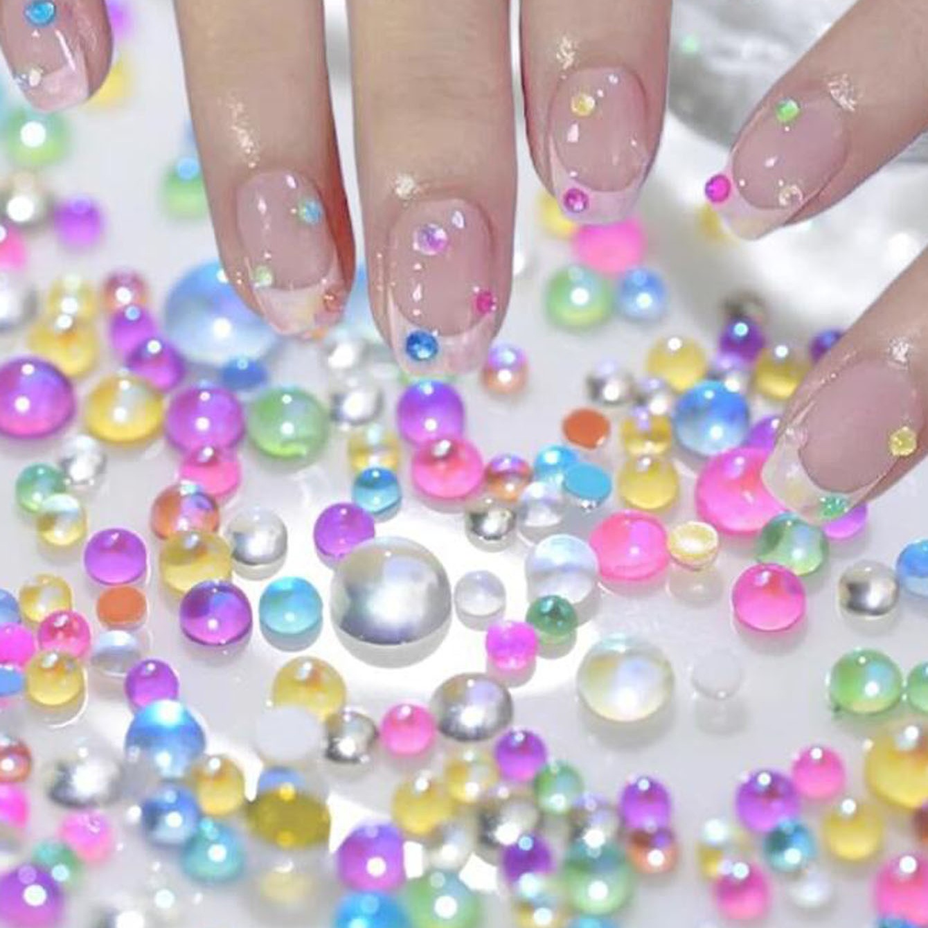 1Box Candy Color Mixed Size Me - Crystal Bead Mix recension och pris