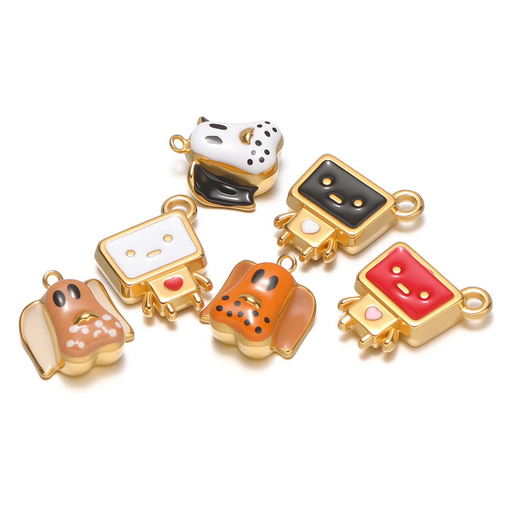 4pcs Stainless Steel Enamel Ca - Jewelry Making For Kids recension och pris