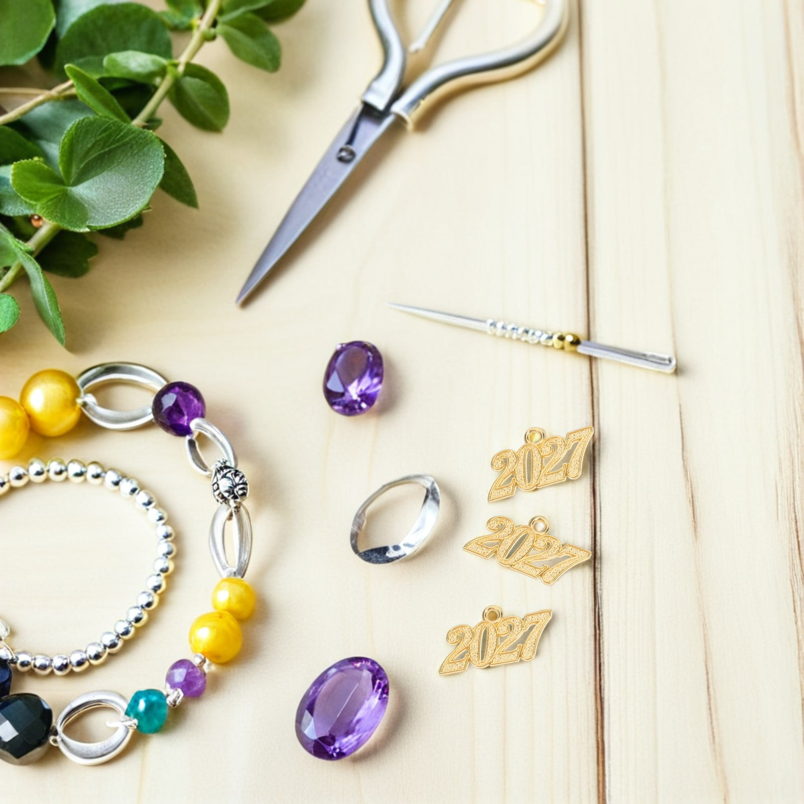 50Pcs 2027 Year Charm Graduati - Jewelry Making Classes recension och pris