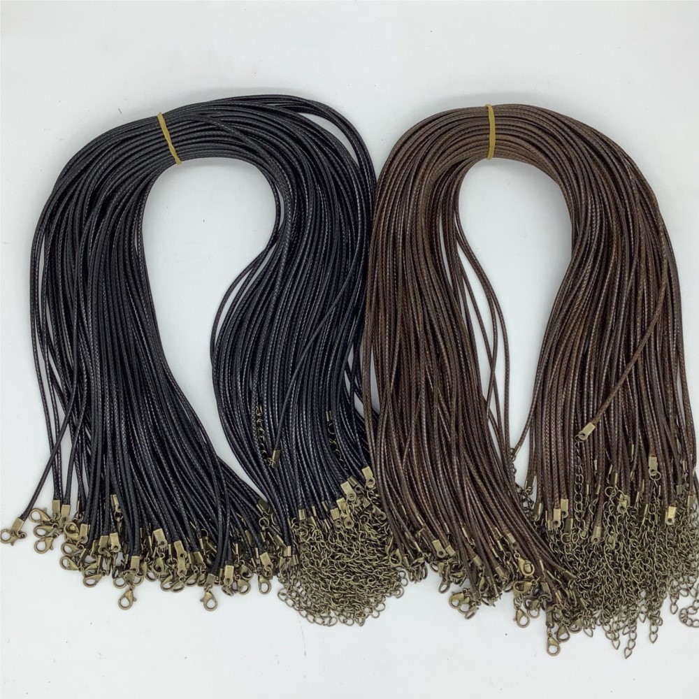 20pcs 45cm Brown Waxed Necklac - Jewelry Making Wax recension och pris