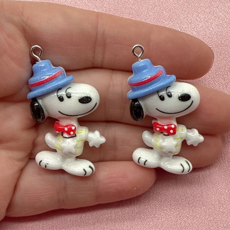 10pcs resin cute little dog pe - Jewelry Making Earrings recension och pris