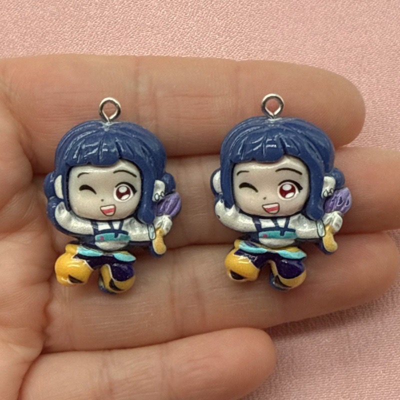 10pcs resin cartoon pendant, D - Jewelry Making Earrings recension och pris