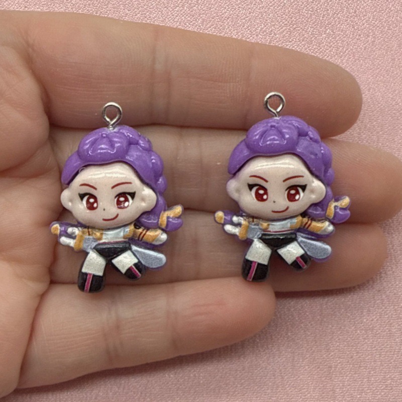 10pcs resin cartoon pendant, D - Jewelry Making Earrings recension och pris