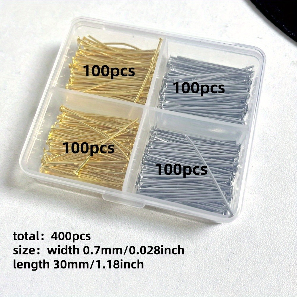 400pcs Mixed Iron Head Pins 30 - Jewelry Making Box recension och pris