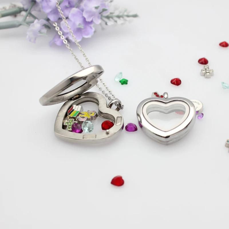 24mm 30mm heart Floating Locke - Jewelry Making For Birthday Party recension och pris