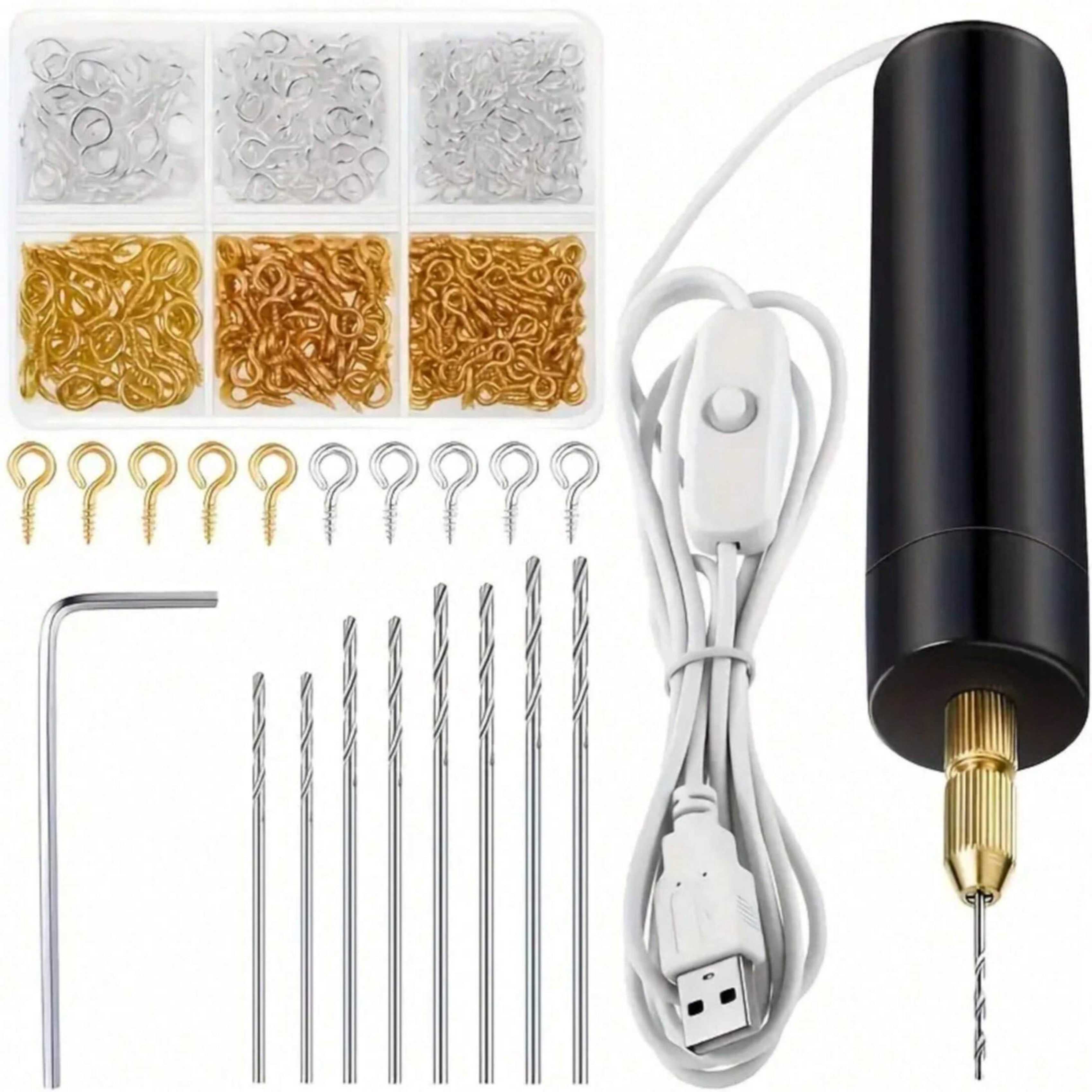 【Mini Electric Drill Set】10Pcs - Jewelry Making Dc recension och pris